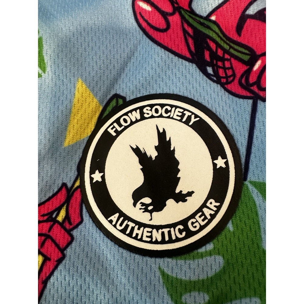 Flow Society Flamingo Flow Attack Lacrosse Shorts Mens XXXL Blue Mesh NWT